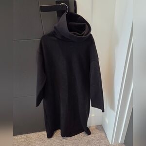 Antistar Black Turtleneck Sweater Dress